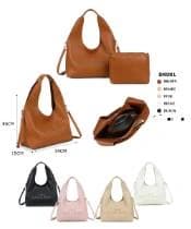 SHST007 soft hobo and pouch, supplier photograph with available color references