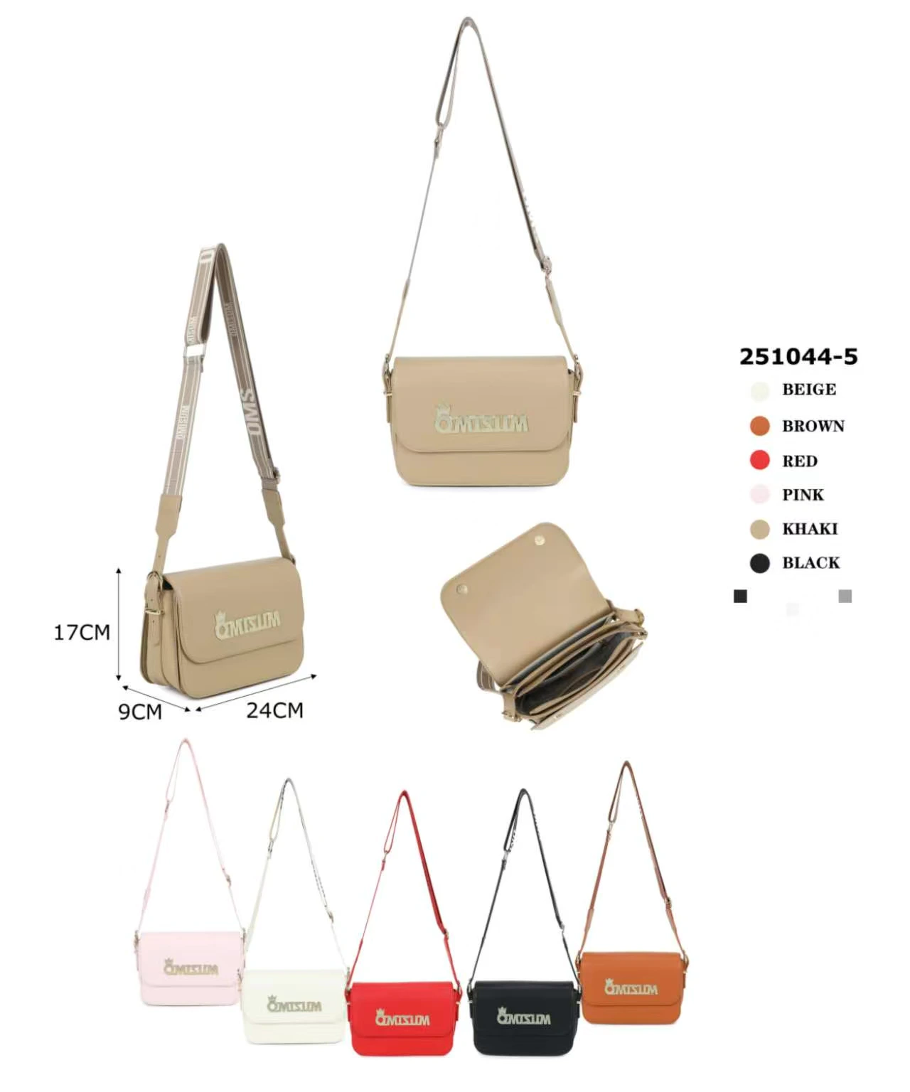 Minimal flap crossbody, 251044-5, actual stock product