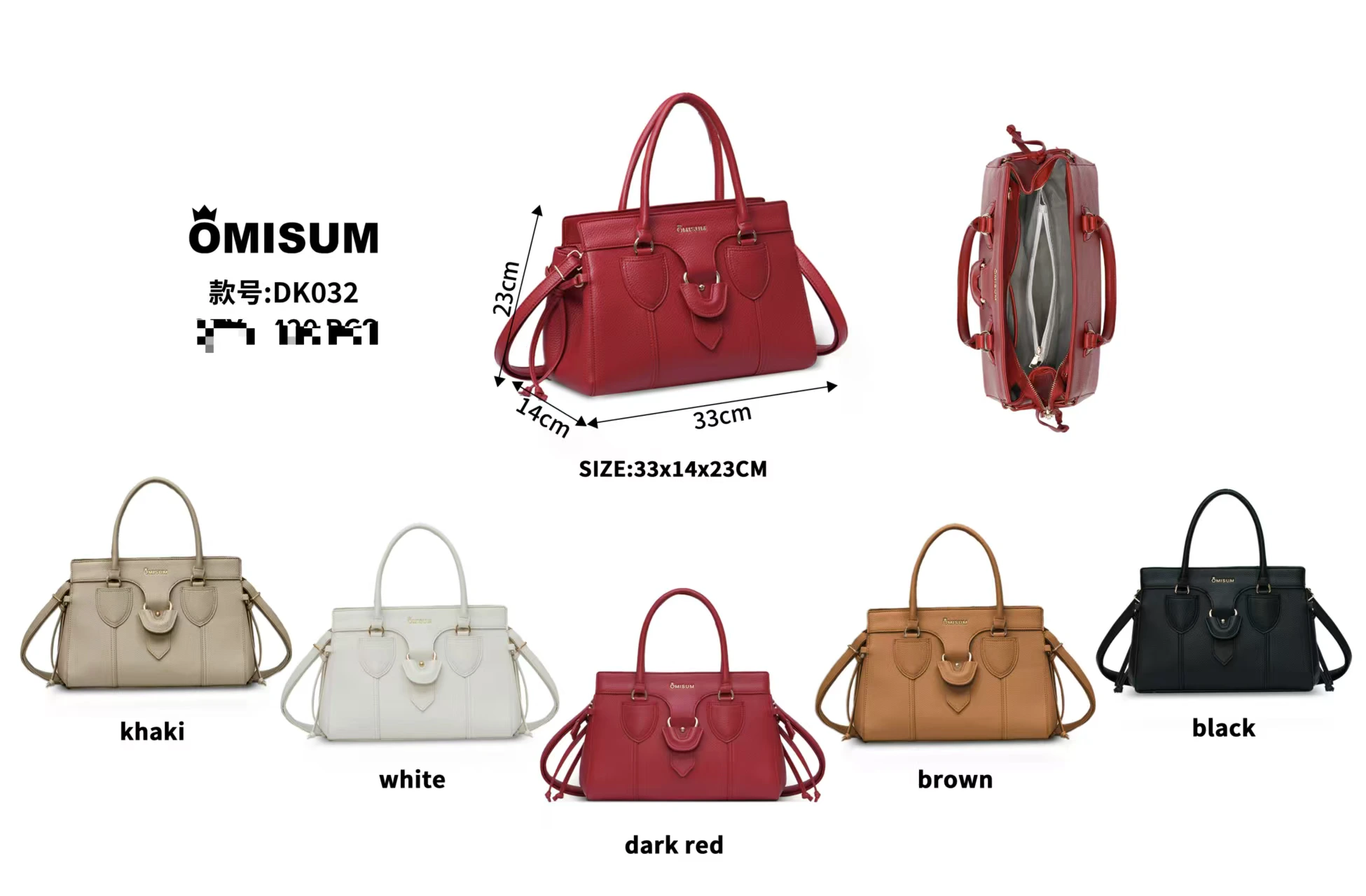 Classic everyday satchel, DK032, actual stock product