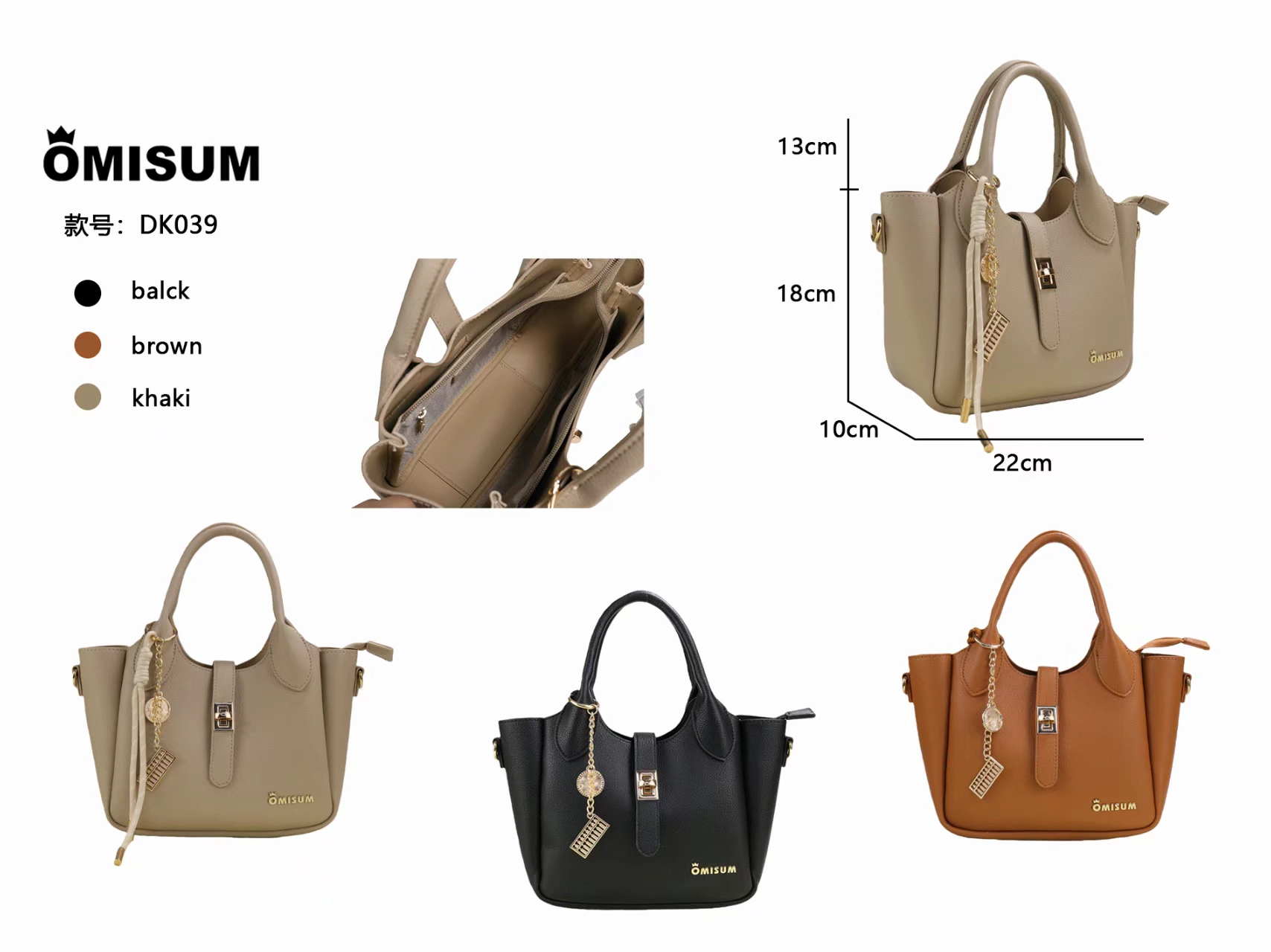 Compact vertical handbag, DK039, actual stock product