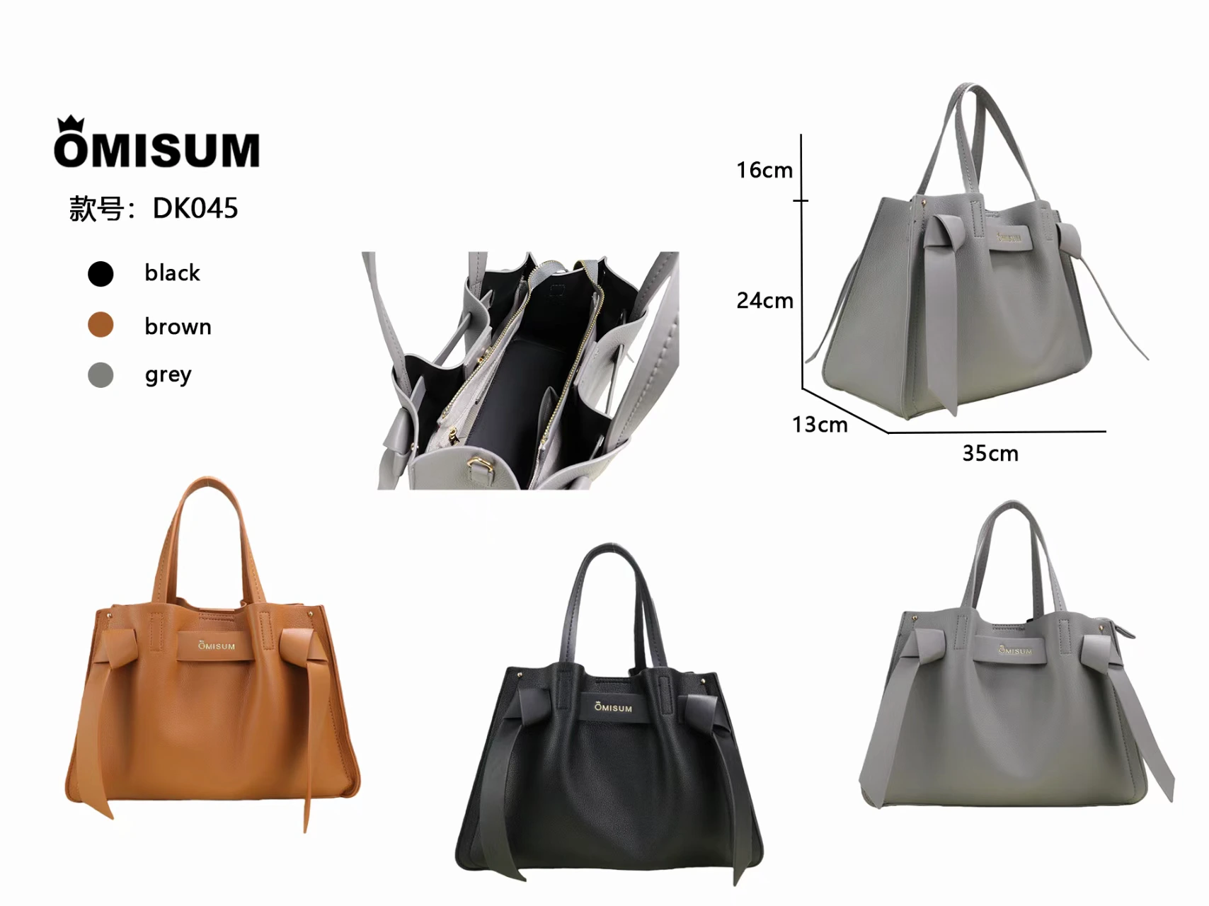 Pleated everyday tote, DK045, actual stock product
